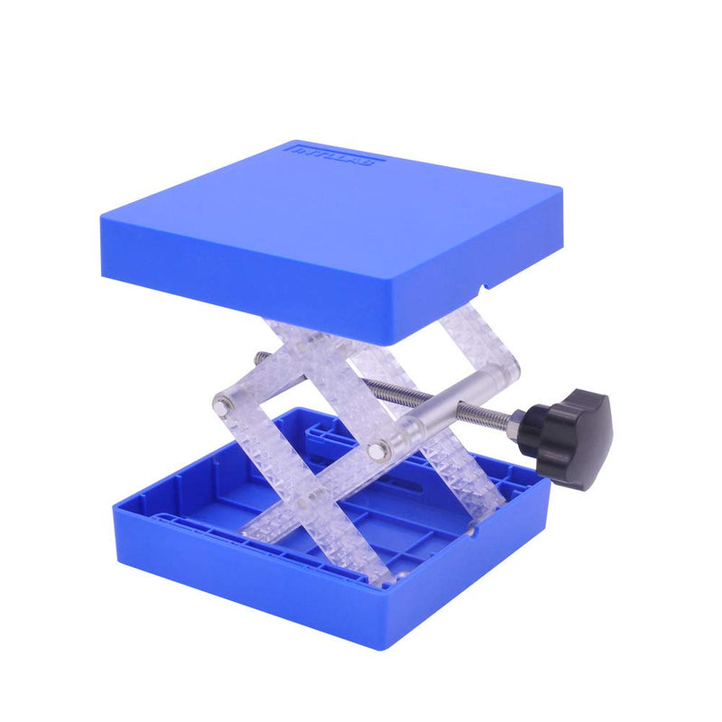 INTLLAB 2pcs/Pack Lab Jack Laboratory Lift Stand Table (4" x 4") Lift Table, Loading Bearing 20lbs LIFT TABLE-2PCS - NewNest Australia