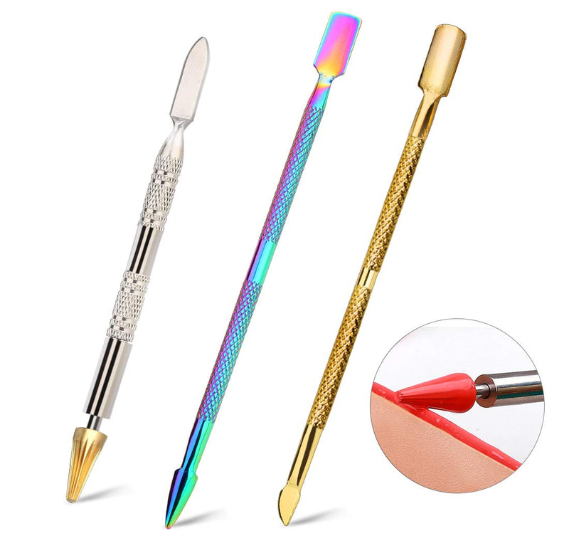 Leather Edge Dye Pen, Double Head, Leather Edge Roller Pen Applicator, Leather Edge Printing Tool, Edge Treatment Roller Pen for Leather Craft DIY Working(Round Head and Tapered Head) - NewNest Australia