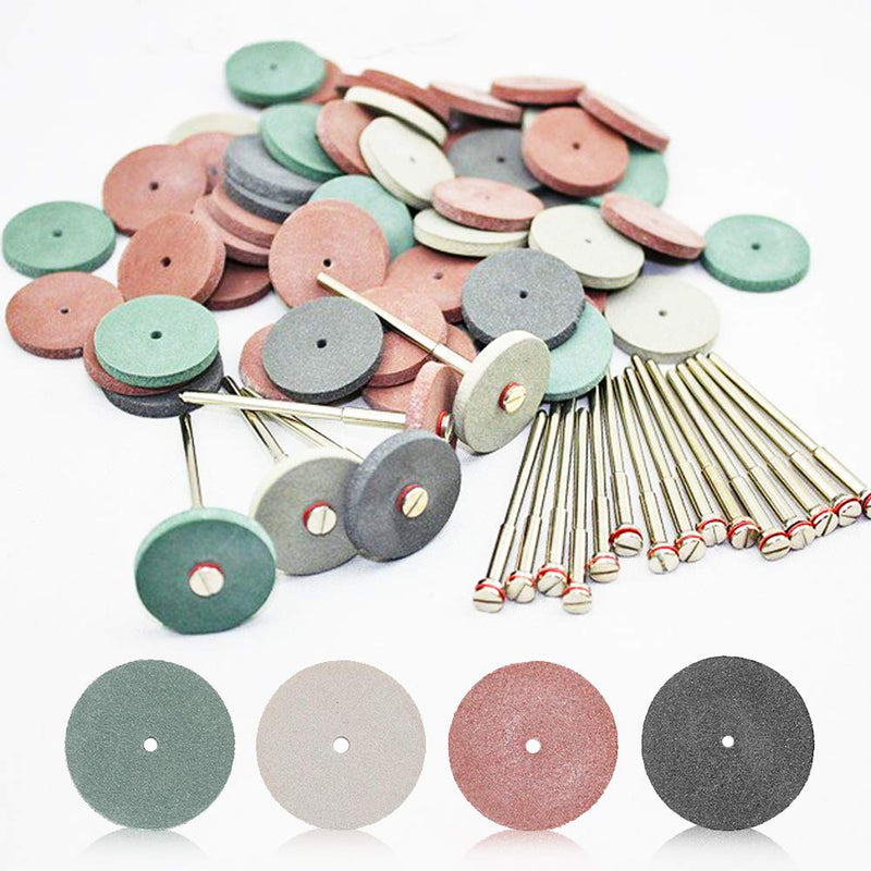 SaferCCTV 7/8 Inch Polishing Wheels Kit,40 Pcs Dental Lab Polishing Wheels Silicone Rubber Polishers Assortment Kit,12 Pcs Mandrel Shank Perfect for Rotary Hand Pieces Dremel Rotary Tool,52 Pcs - NewNest Australia
