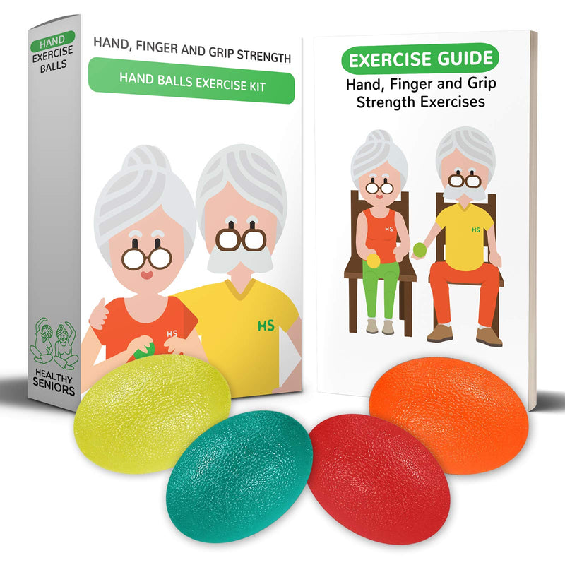 Healthy Seniors Squeeze Balls for Hand Therapy - Perfect for Rheumatoid Arthritis - NewNest Australia