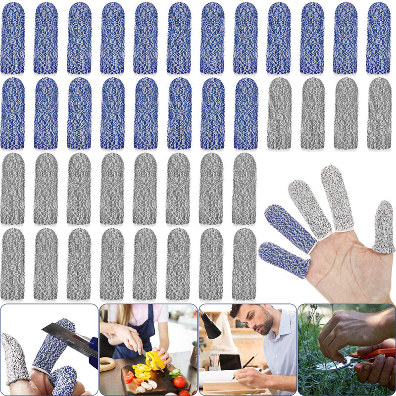 40 Pcs Finger Cots Cut Resistant Protector Anti-Cut Fingertips Finger Sleeve Reusable Finger Covers Thumb Finger Protection Cots for Kitchen Work Sculpture Supplies - NewNest Australia