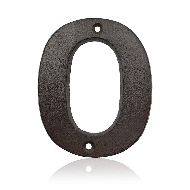 Cast Iron House Numbers-4.9 Inch High Home Address Numbers/Mailbox Numbers, Number 0 - NewNest Australia