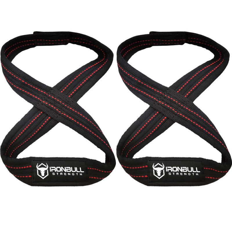 Iron Bull Strength Heavy Duty Lifting Straps for Deadlift - Figure 8 Wrist Straps for Heavy Weight Lifting, Strongman, Powerlifting, Workout and Weightlifting - for Men 10" - Up to 6.5" Wrist Circumference - NewNest Australia