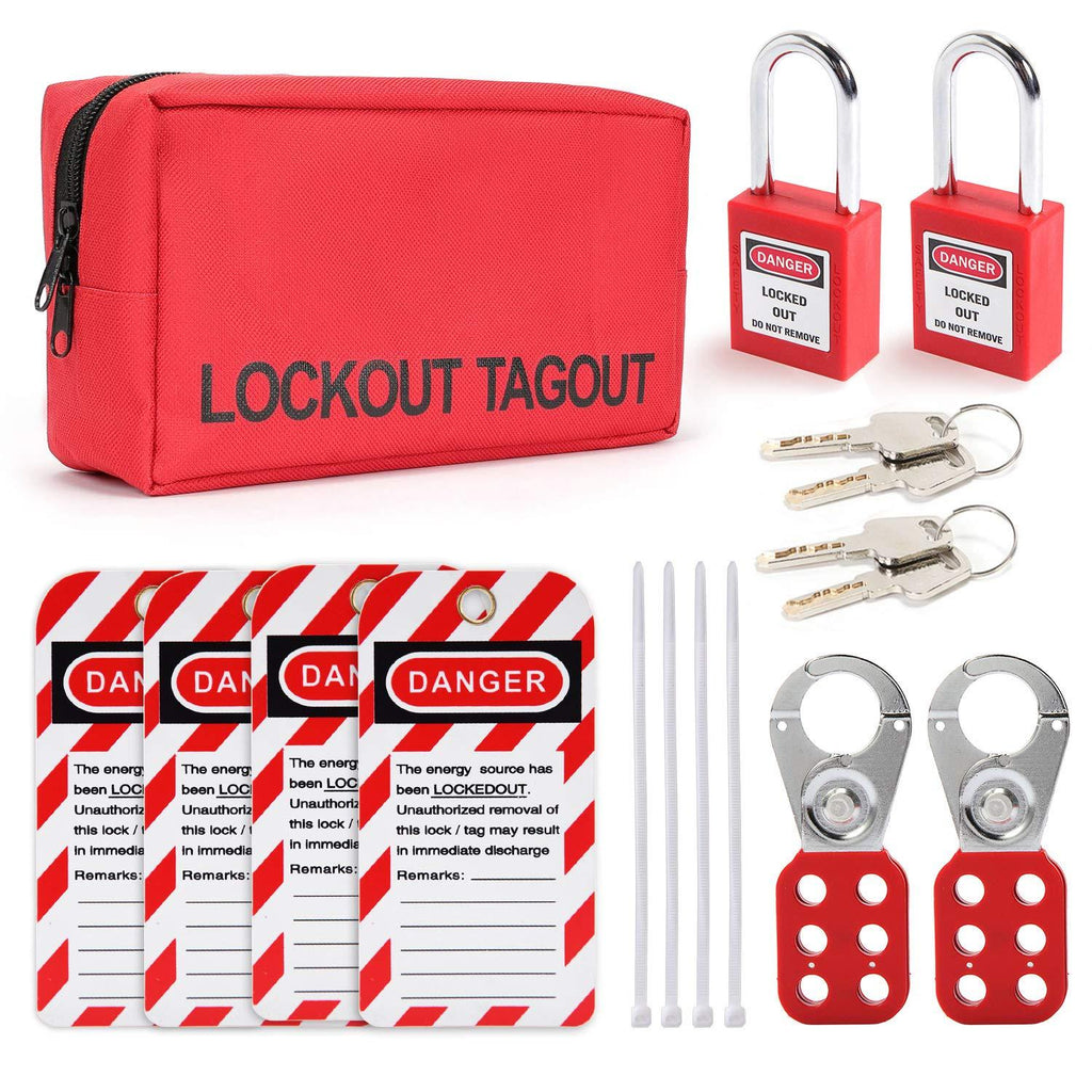 Lockout Tagout Kit - Safety Lockout Padlocks Loto Hasps Lockout Tagout Tags Loto Locks Set Electrical Lock Out Tag Out Kits - NewNest Australia