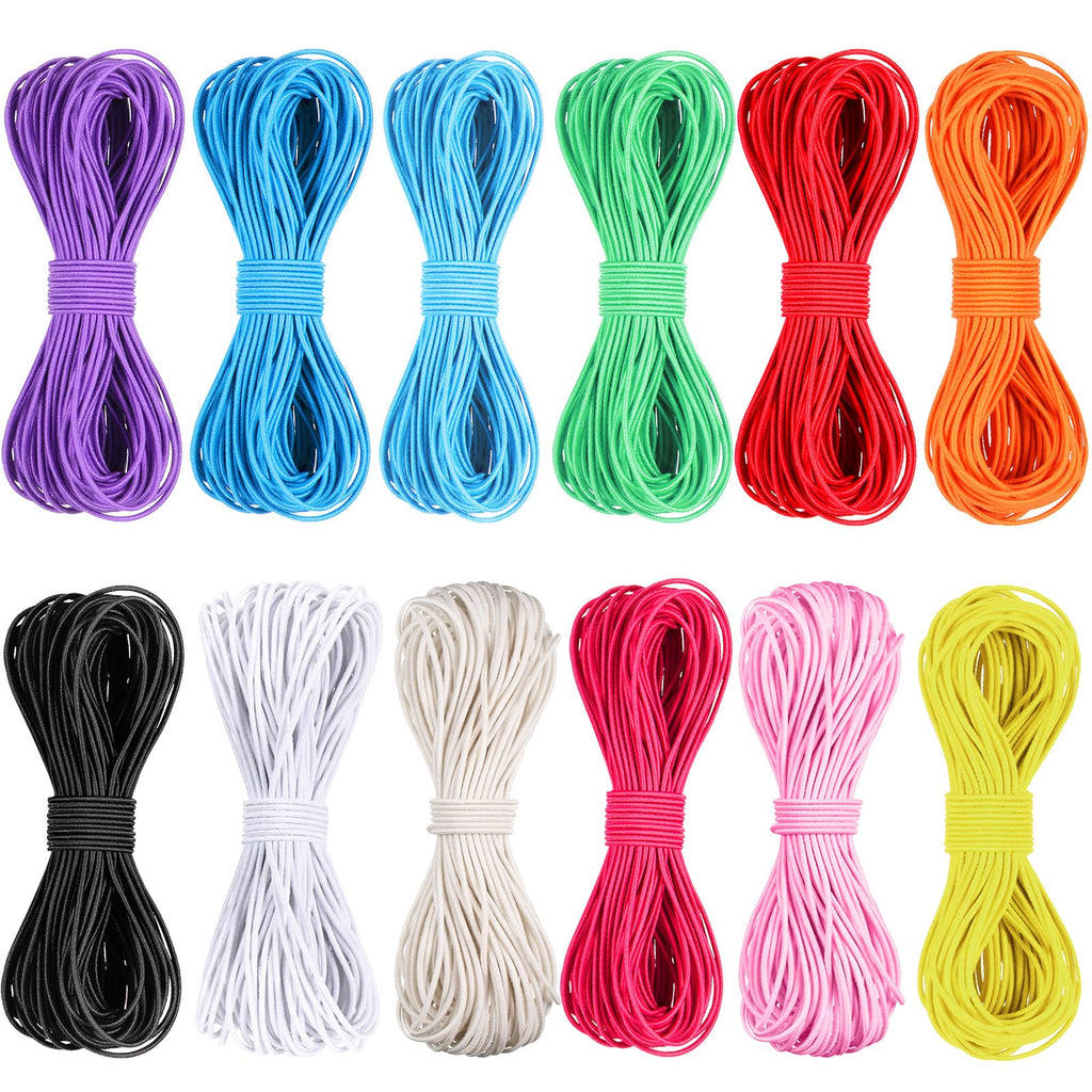 131 Yards Multicolor Beading Elastic Cord 1mm for Jewelry Making Stretch Elastic Cording for Sewing Elastic Bead Cord for Sewing and Bracelets, Necklace, Jewelry Making (Bright Colors) Bright Colors - NewNest Australia