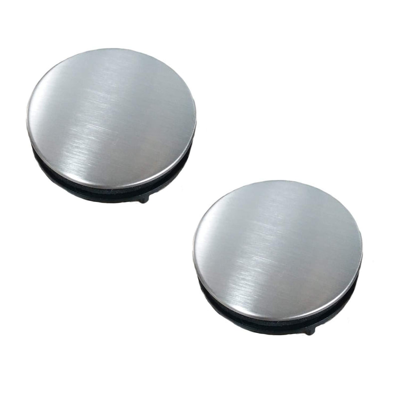 LiXiongBao 2 Pack Sink Tap Faucet Hole Cover Kitchen Sink Plug Brushed Stainless Steel Hole Cover for Dia 0.98 to 1.18 Inch (Short) - NewNest Australia