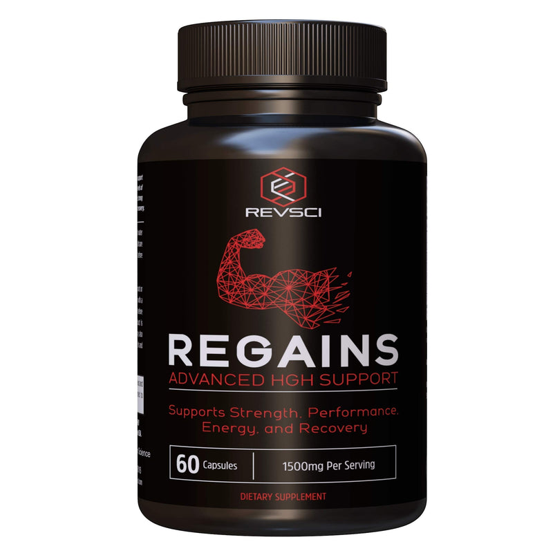 HGH Supplements for Men - Regains Naturally Stimulate Human Growth Hormone for Men - HGH for Men, Muscle Building, Muscle Growth Supplements for Men & Women, Amino Acid & Bovine Colostrum, 60 Capsules 60 Count (Pack of 1) - NewNest Australia