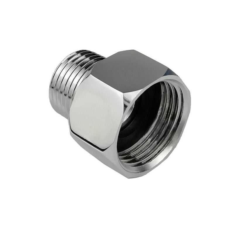 Metals Brass Pipe Fitting,Adapter 3/4”GHT Female Thread (Swivel) x 1/2” NPT Male Threaded Connector,Garden Hose Connector, Garden Hose to Shower adapter,Chrome (3/4GHT female X 1/2NPT male) 3/4GHT female X 1/2NPT male - NewNest Australia