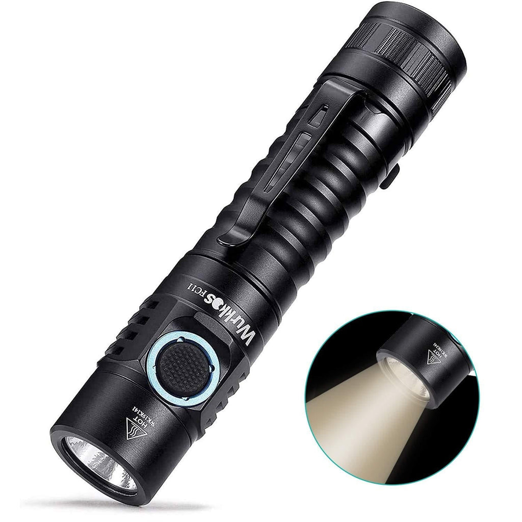 Wurkkos FC11 Pocket LED Flashlight High 90CRI Ultra Bright Max 1300Lumen Mini Flashlight USB C Charge,IP67 Waterproof Flashlight,Magnetic Tailcap, Great for Indoor/Outdoor Activities(4000K Warm white) 4000K warm white - NewNest Australia