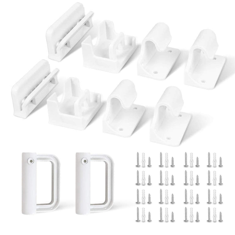 Betertek Hardware Replacement Accessories Brackets for Retractable mesh Baby and pet Gates Full Set Wall Mounting Parts Kit. - NewNest Australia