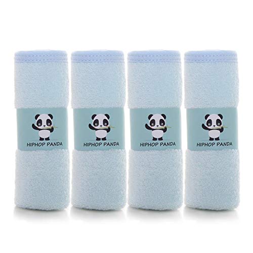 Bamboo Burp Cloths - Thickening 2 Layer Ultra Absorbent Burping Cloth for Baby Boys and Girls, Newborn Essentials Towel - Milk Spit Up Rags - Burpy for Unisex - （4 Pack） (Blue) Blue - NewNest Australia