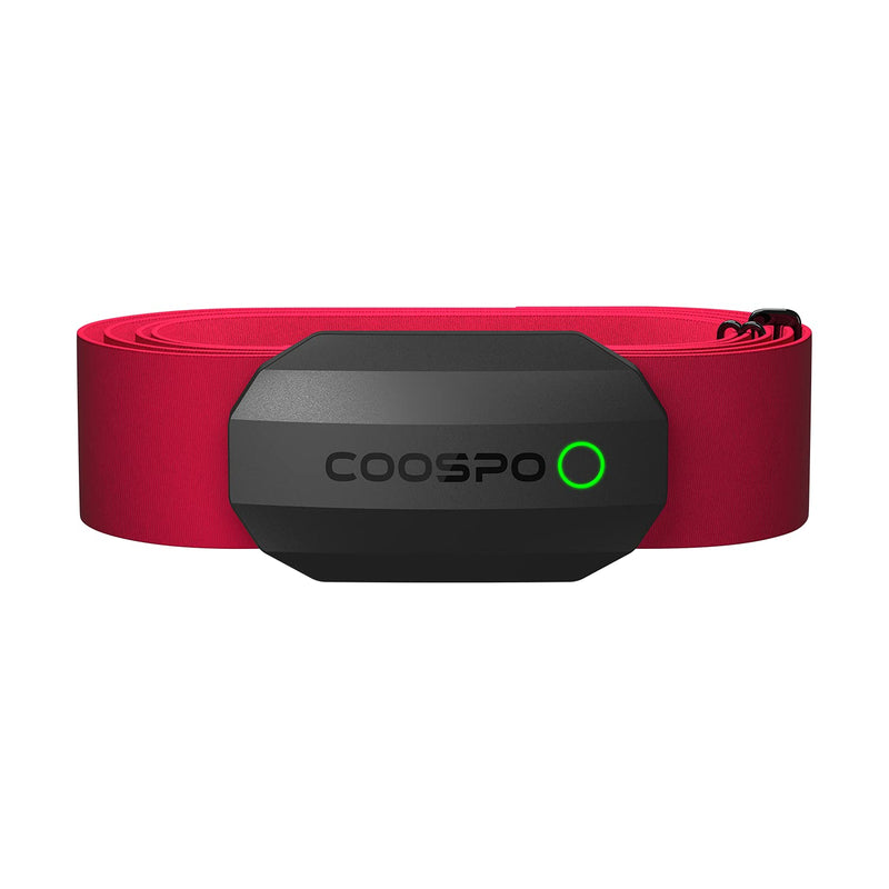 Coospo Bluetooth Heart Rate Monitor Chest Strap,ANT+ BLE HR Monitor Chest, HRM IP67 Waterproof, Use for Running Cycling Gym and Other Sports CooSpo Heart rate monitor h808s Black-red - NewNest Australia