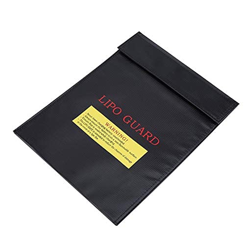 with Fireproof Cloth Two Size Portble Fireproof Fire Resistant Pouch Water Resistant Lightweight for Money New Passport(Black, Small) black, small - NewNest Australia