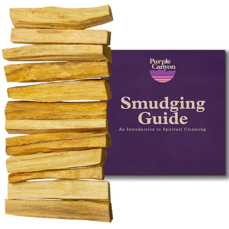 NewNest Australia - PURPLE CANYON Palo Santo Incense Sticks Refill Kit - 12 Pack - Chakra Meditation Spiritual Energy Cleansing Stress Relief - Sustainably Harvested Incense Burning Smudging Sticks 