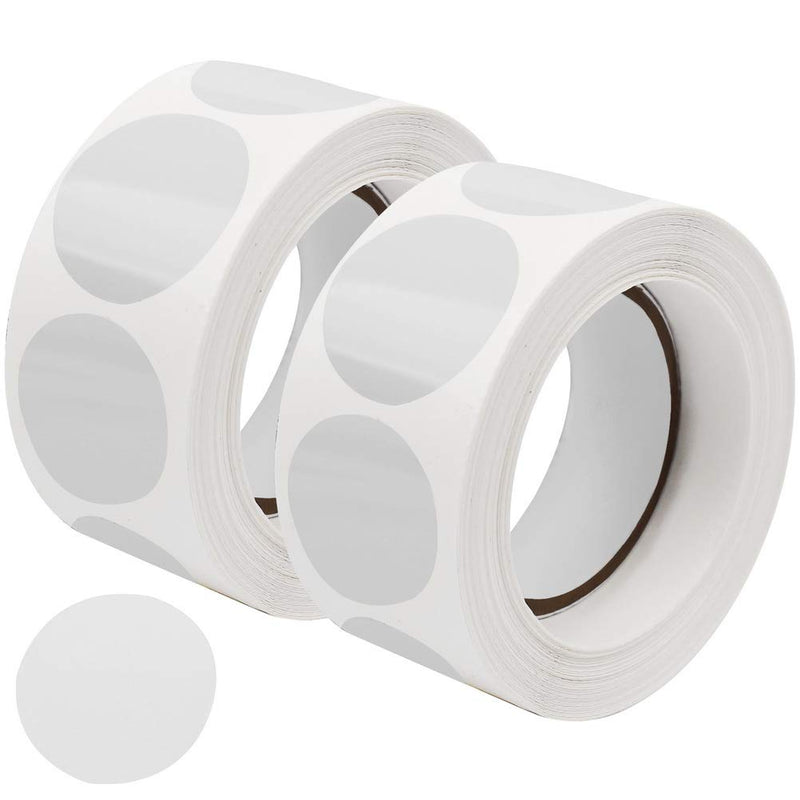 1000 Pcs Clear Retail Package Seals, 1 Inch Round Circle Wafer Seal Sticker Clear Round Labels for Envelopes, Box and Gift Packaging (500 Per Roll) - NewNest Australia