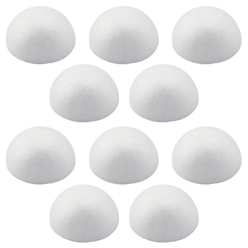 Batino 10PCS 2“ White Foam Balls Half Round Hemispherical Christmas Craft Ball Wedding Decoration DIY Art Decoration - NewNest Australia