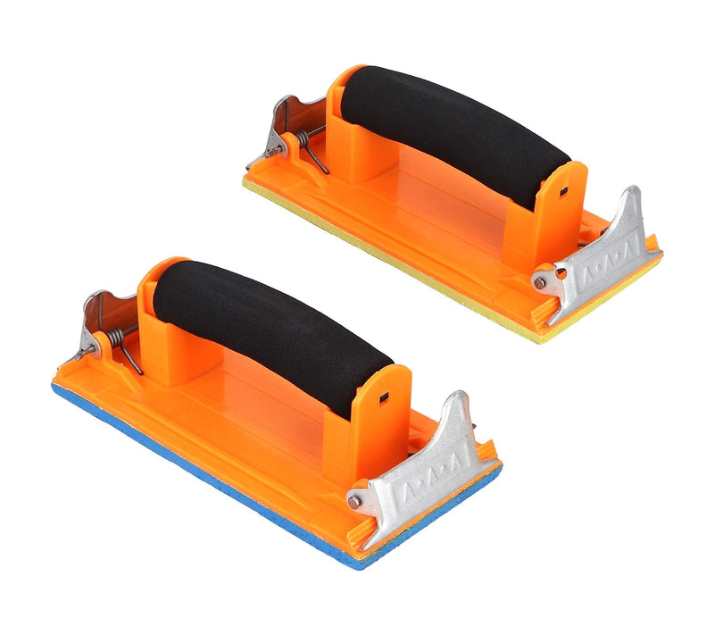 Katfort Hand Sander Block, Drywall Hand Sander with Spong Handle, Perfect for 9 x 3.6 inch Sandpaper for Drywall Wood Metal Polishing - NewNest Australia
