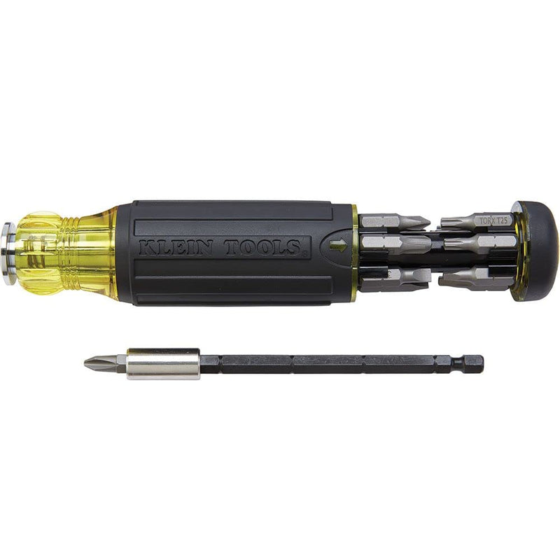 Klein Tools 32303 Multi-Bit Screwdriver / Nut Driver, Impact Rated 14-in-1 Magnetic Screwdriver Set Phillips, Slotted, Square, Combo, Torx - NewNest Australia