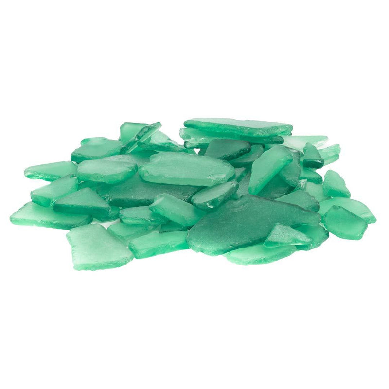 NewNest Australia - Nautical Crush Trading Sea Glass | Green Sea Glass Mix | 11 Ounces of Sea Glass for Art Crafts and Decor | Sea Glass Bulk 