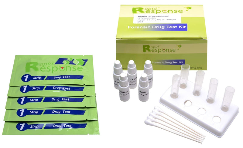Fentanyl Test Strip Kit for Liquid and Powder Substances - 5 Test Strips per Kit - BTNX Rapid Response Forensic Kit - NewNest Australia
