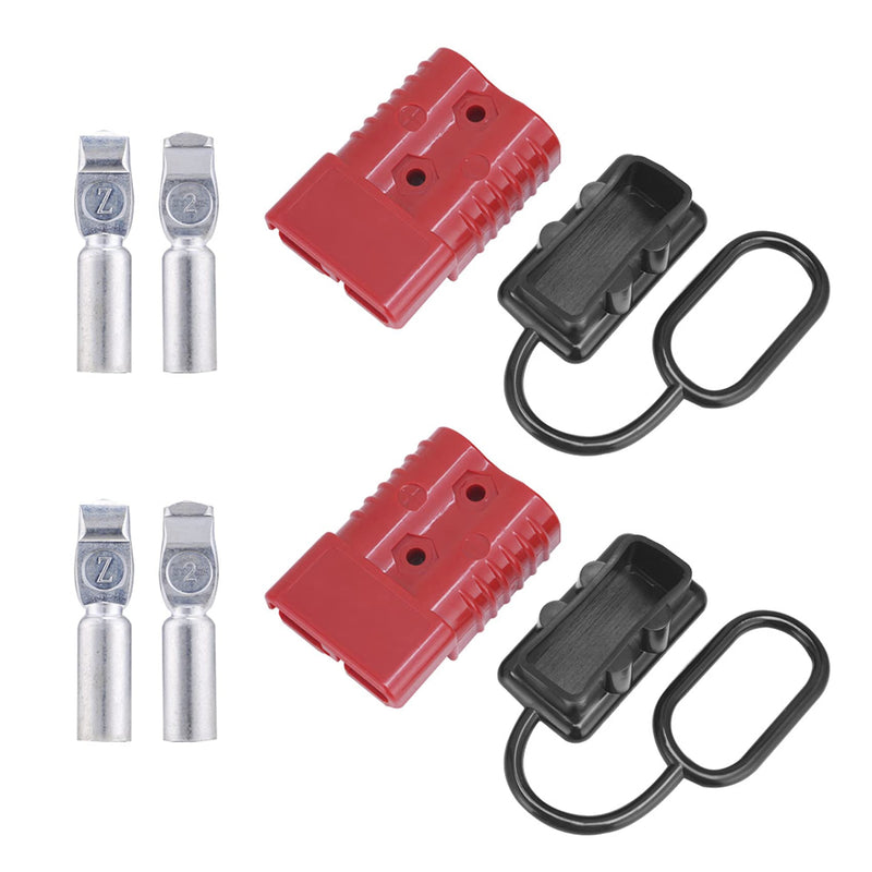 MUYI 2Pcs 175A 2-4 AWG Battery Quick Disconnect/Connect Wire Connectors 12-36V AC/DC Towing Winch Quick Connect Systems Wire Harness Plug for Recovery Winch Auto Car Trailer Driver Electrical Devices 2-4 Gauge Red - NewNest Australia