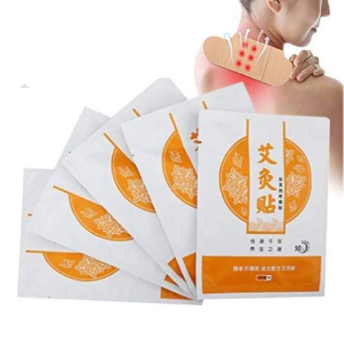 Moxibustion Patches Wormwood Sticker Body Paste Self Heating Moxibustion Sticker Natural Herb Chinese Pain Relief Plaster for Neck, Shoulder, Back, Waist, Hand, Feet, Joint, 5 Packs - NewNest Australia