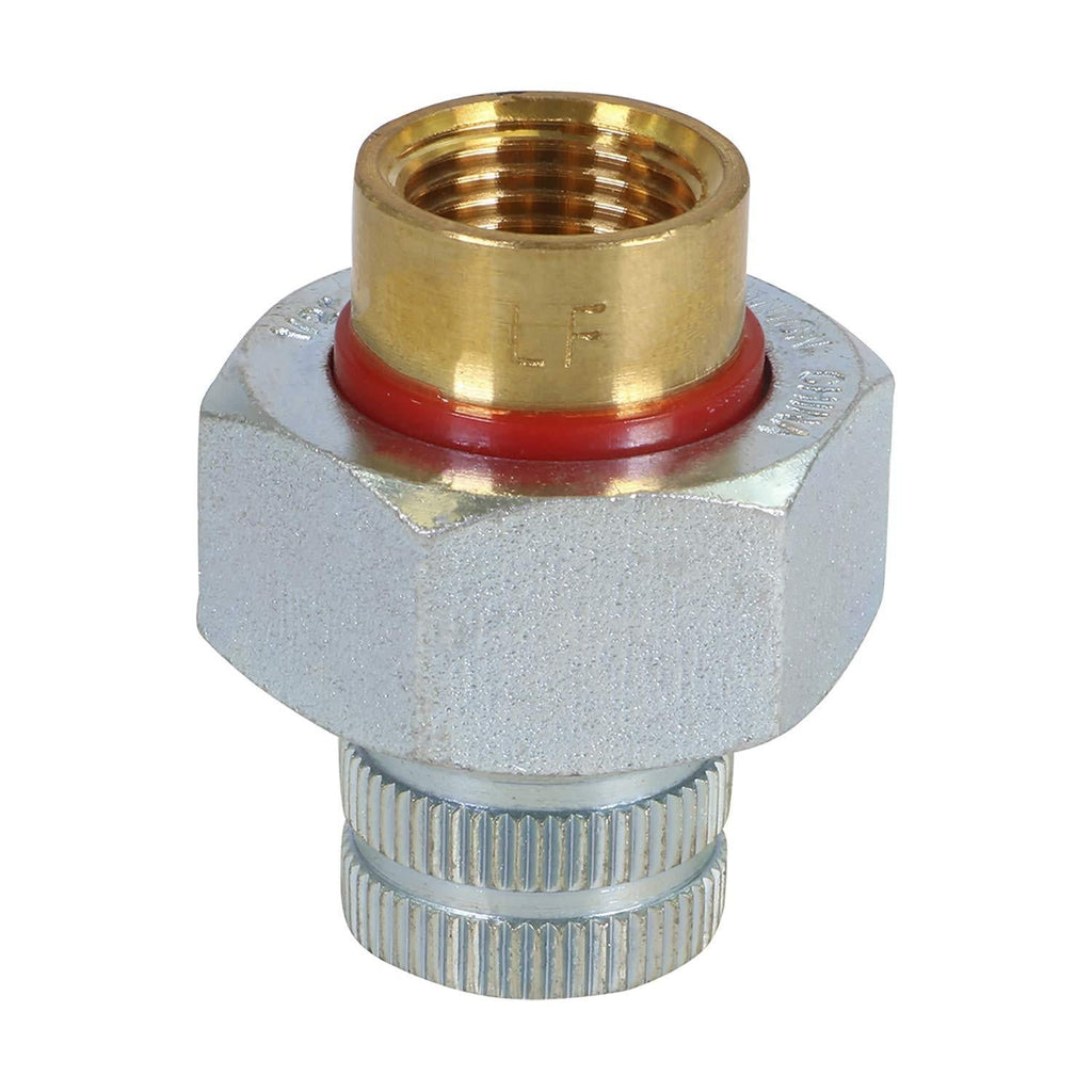 Midline Valve EVGG0034-OM Dielectric Union Pipe Fitting 3/4 in. FIP Reduces Electrolysis Brass x Stainless Steel 3/4" FIP - NewNest Australia