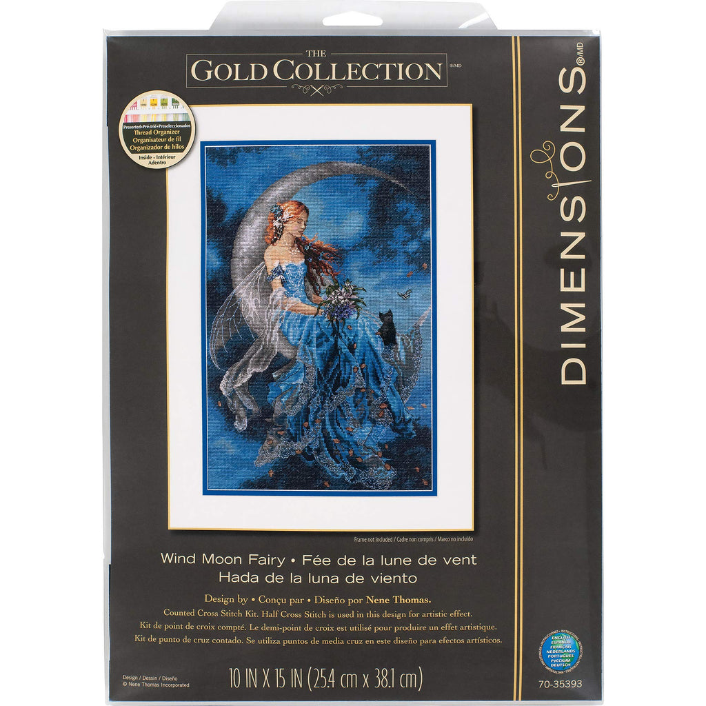 Dimensions Wind Moon Fairy Counted Cross Stitch Kit, Multi-Color - NewNest Australia