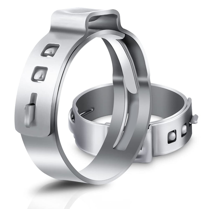 50 PCS 1/2 Inch PEX Cinch Clamp Rings, 304 Stainless Steel PEX Fitting Clamps Pinch Clamps Ring Crimp Rings for PEX Tubing Pipe Fitting Connections (Silver-1/2inch(50PCS)) Silver-1/2inch(50PCS) - NewNest Australia