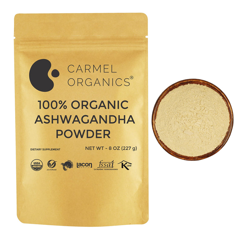 Organic Ashwagandha Root Powder, 8 Oz or 227g - USDA Certified. Non GMO & Gluten Free 8 Ounce (Pack of 1) - NewNest Australia