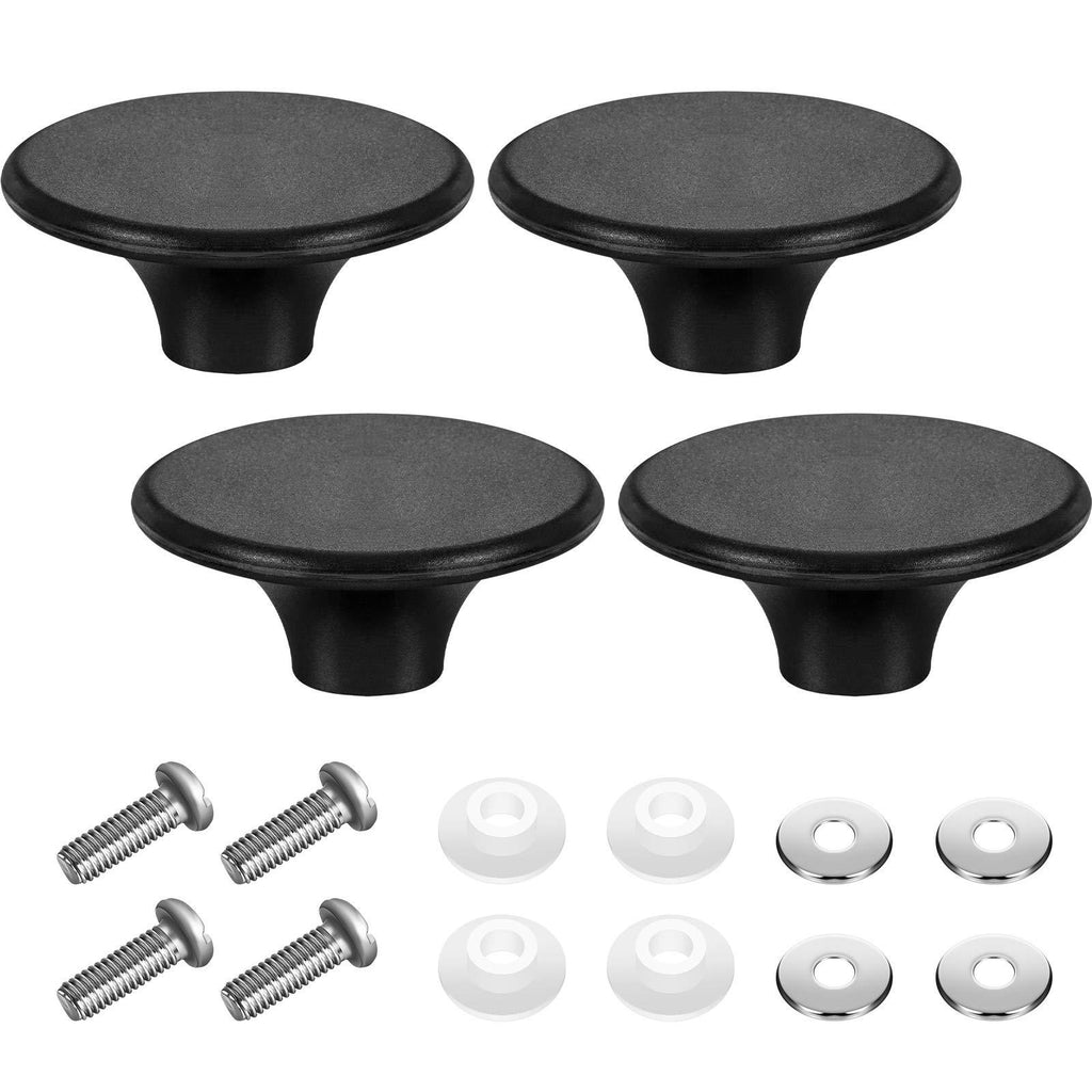 4 Sets Dutch Oven Knob Bakelite Replacement Knob Pot Lid Handle Compatible with Le Creuset, Aldi, Lodge and Other Enameled Dutch Oven, Black - NewNest Australia