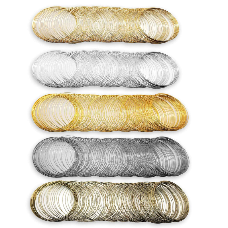 500 Loops Jewelry Wire Memory Beading Wire Steel Memory Wire Cuff Bangle Bracelet for Jewelry Making Supplies Art Creation Bracelet Necklace DIY Crafts Making Jewelry Making Dolls - NewNest Australia