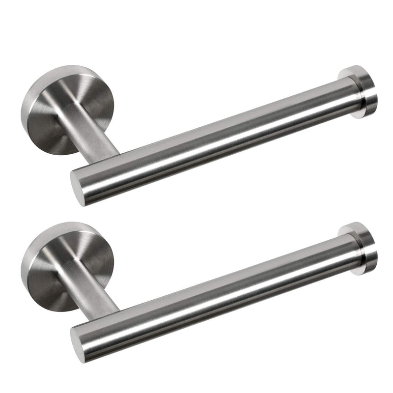 HouseAid Stainless Steel Toilet Paper Holder for Bathroom Modern Toilet Roll Holder Wall Mounted Brushed Nickel (2 Pack) Brushed Nickel (2 Pack) - NewNest Australia