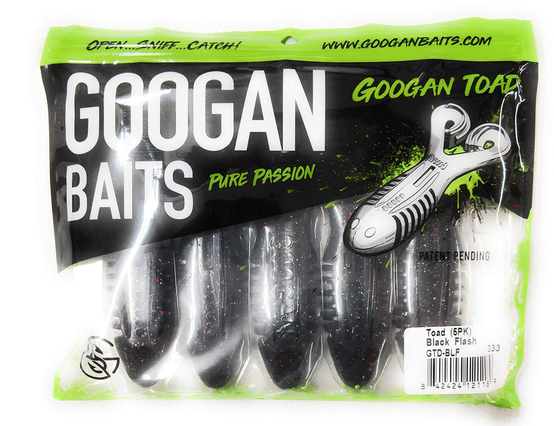 Hot Spot Googan Baits GTD-BLF Toad Black Flash, Multi, one Size - NewNest Australia