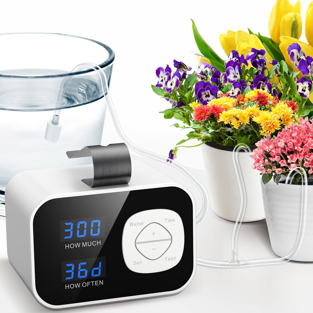 Kollea Automatic Watering System, Indoor Plant Self Watering System Automatic Drip Irrigation Kit with 60-Day Programmable Timer, LED Display & USB Power, Indoor Irrigation System for Potted Plants - NewNest Australia