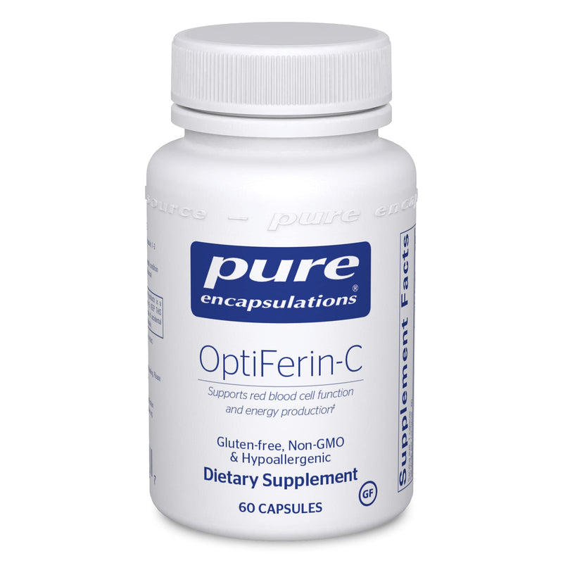 Pure Encapsulations OptiFerin-C | Iron Supplement to Support Healthy Skin, Iron Absorption, and Overall Immune System Health* | 60 Capsules - NewNest Australia