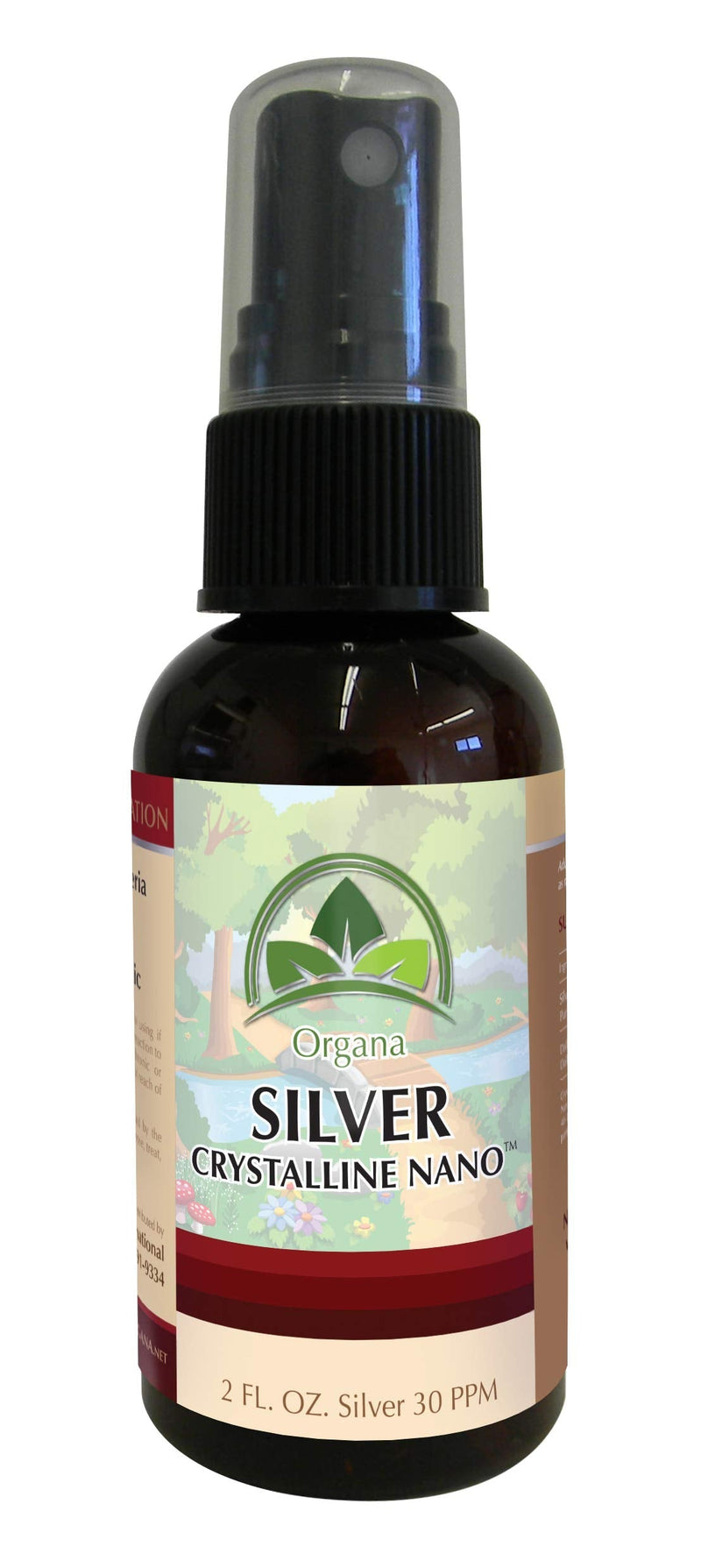 Organa Crystalline Nano Colloidal Silver Spray - 30 PPM - 2 Ounce Spray Bottle 2 Fl Oz (Pack of 1) - NewNest Australia