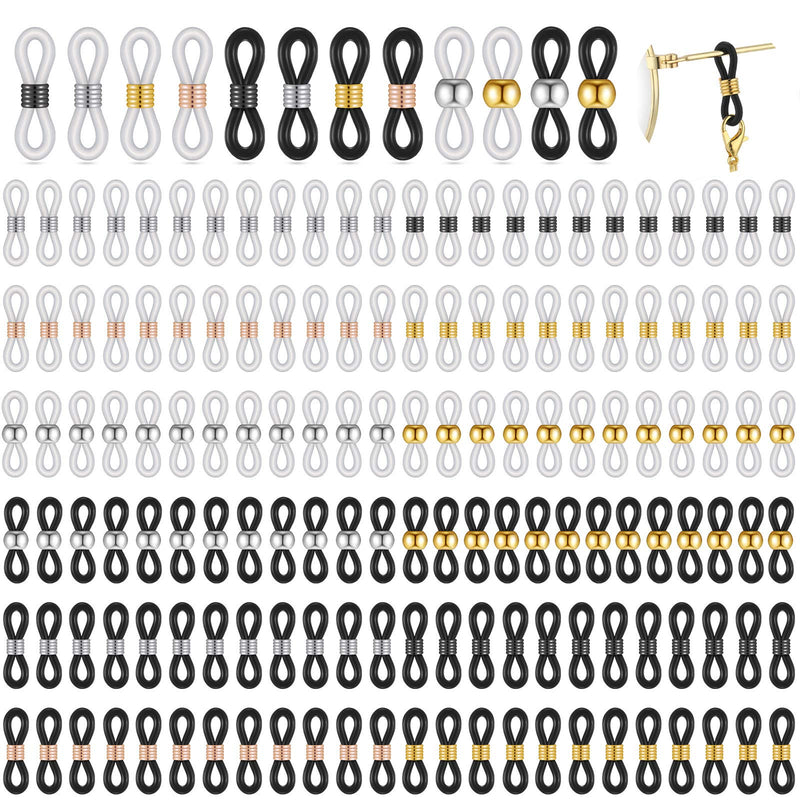 Eyeglass Chain Ends Eyeglass Chain Loop Holder Silicone Eyeglass Connector (144 Pieces) 144 - NewNest Australia