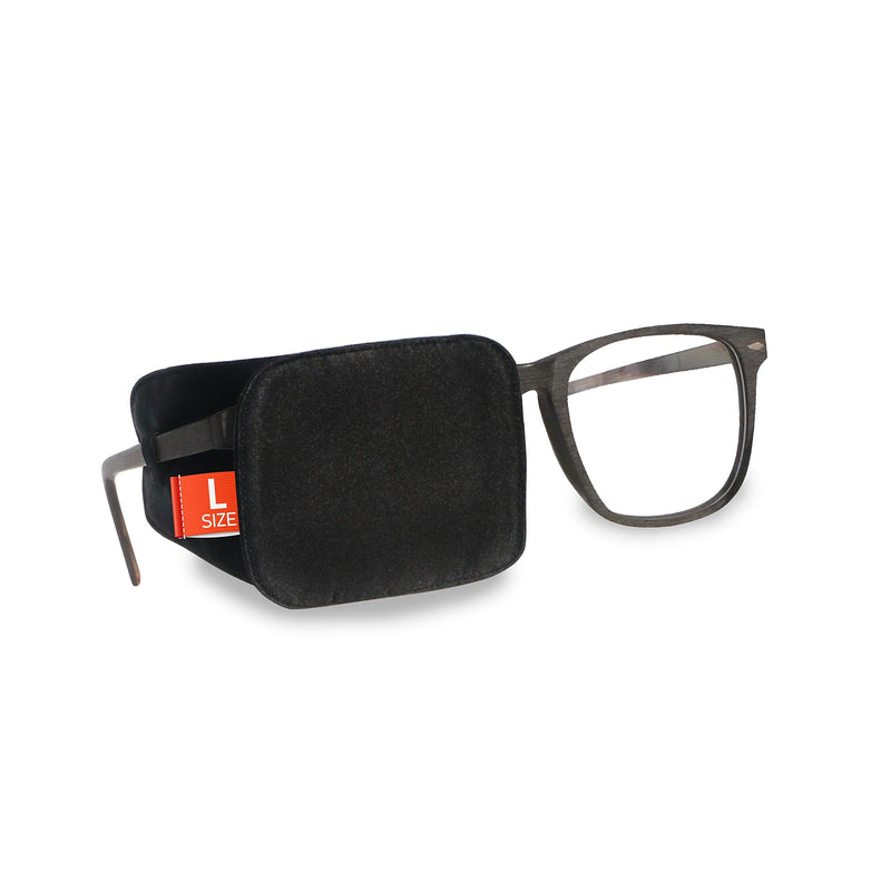 Astropic Large Silk Eye Patch for Adults Kids Big Glasses to Cover Either Eye (Large Size, Pure Black) Large (Pack of 1) - NewNest Australia
