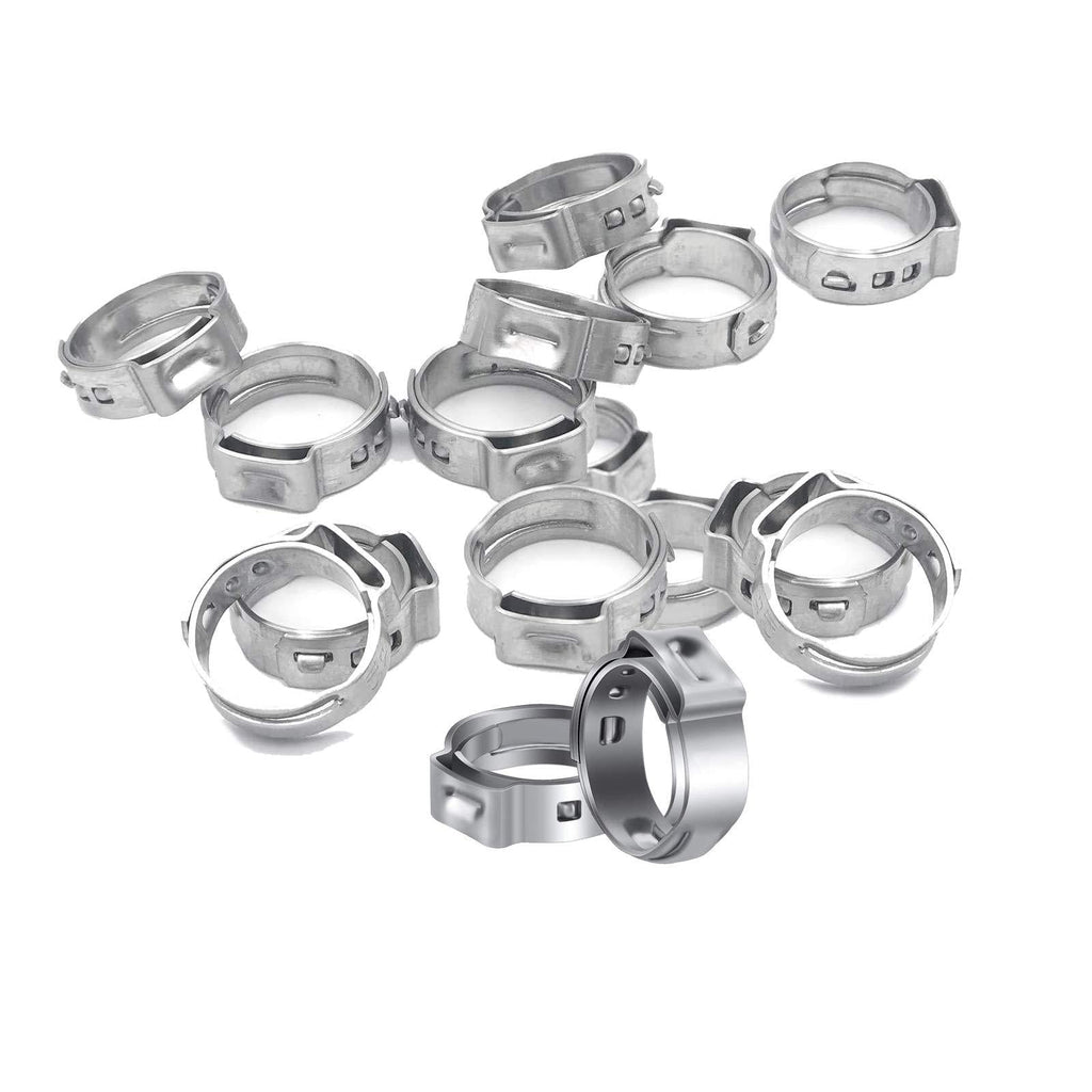 PEX Clamp Ring 3/4 inch, 304 Stainless Steel PEX Cinch Clamp Rings, Pinch Clamps for PEX Tubing Pipe Fitting Connections, Pack of 50 (3/4 inch) - NewNest Australia