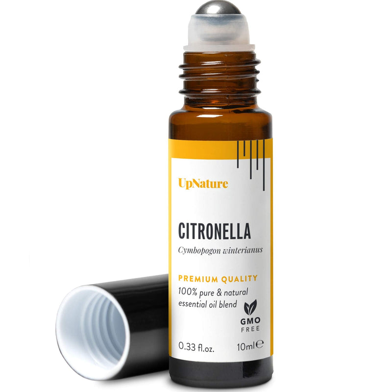 Citronella Essential Oil Roll-On – Boost Your Mood, Stay Safe from Bugs - Pre-Diluted, Aromatherapy, Therapeutic Grade – Perfect Stocking Stuffer! (10ml/.33) Citronella - NewNest Australia