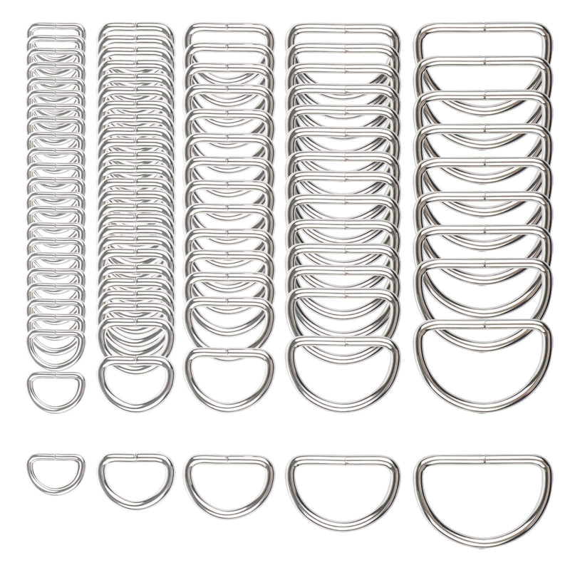 D Rings for Sewing, Metal D Ring - Set of 90 - NewNest Australia
