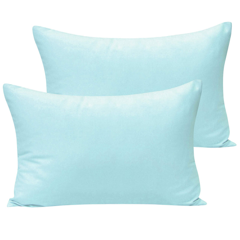 NTBAY 2 Pack Microfiber 14 x 20 Inches Toddler Pillowcases, Super Soft Travel Kids Pillow Cases with Envelope Closure, 14” x 20” Fits Pillows Sized 12” x 16” 13” x 18” 14” x 19”, Aqua Envelope (14 Inch x 20 Inch Pack of 2) - NewNest Australia