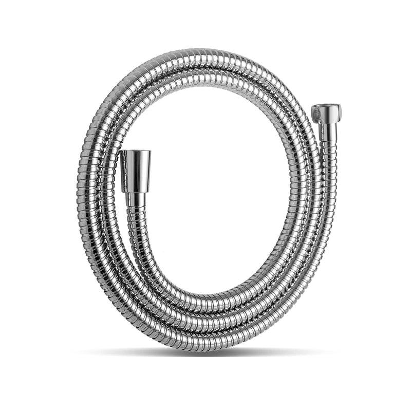 OFFO Shower Hose, 63 Inches No Kink Stainless Steel Shower Hose Attachment Electroplating Handheld Shower Head Hose Flex Hoses Extension with Brass Insert & Nut for Pet Bathing Cleaning, Chrome - NewNest Australia