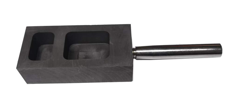 OTOOLWORLD Gold Silver Graphite Ingot Mold Mould Crucible for Melting Casting Refining with Metal Bar (200g+400g) 200g+400g - NewNest Australia