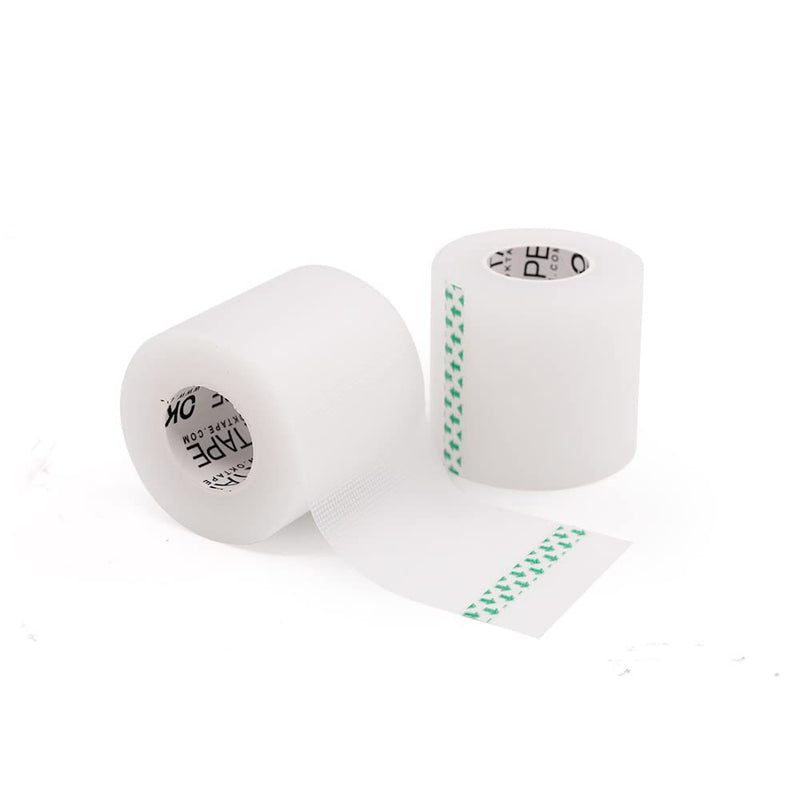 OK TAPE OKPore Transparent Surgical Tape, First-Aid Medical Hypoallergenic Tape, Latex Free, Pack of 6 Rolls, Size: 2“*10yds 2x360 Inch (Pack of 6) - NewNest Australia