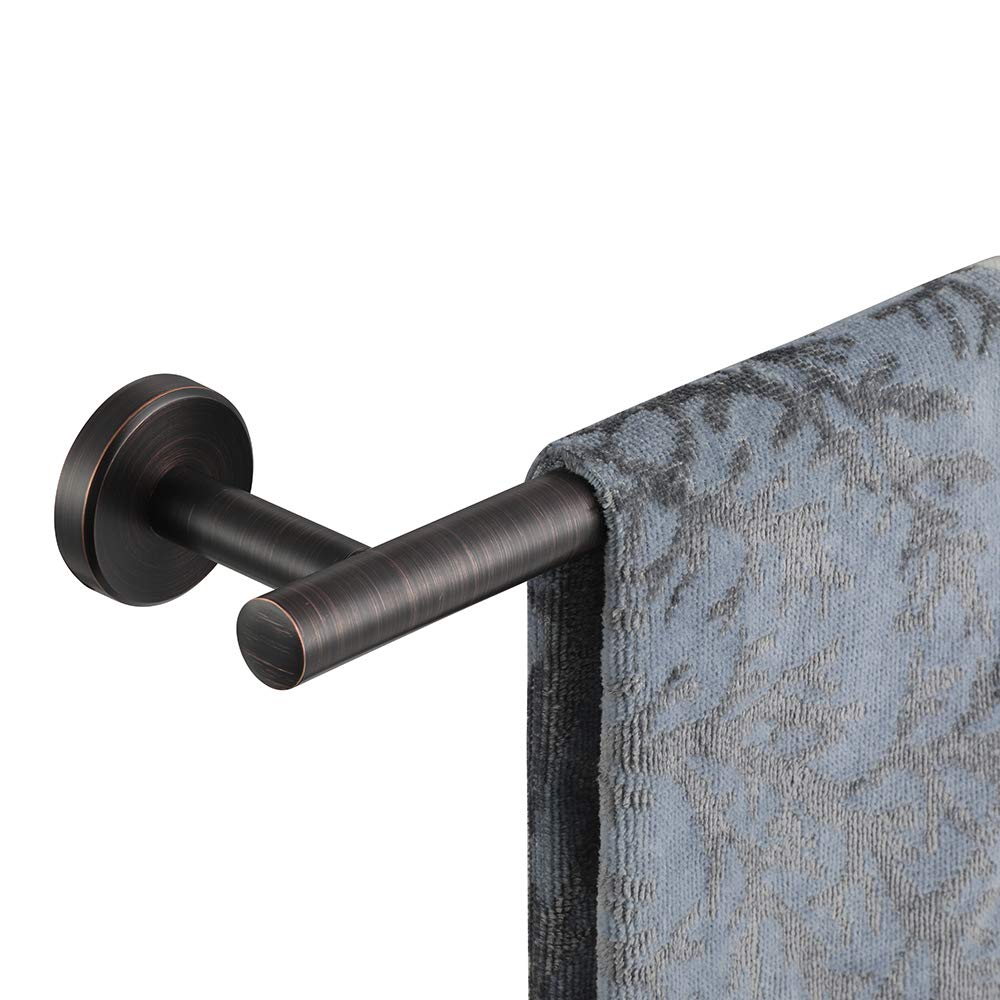 JQK Oil Rubbed Bronze Towel Bar, 30 Inch Stainless Steel Towel Rack Bathroom, Towel Holder ORB Wall Mount, Total Length 33 Inch, TB110L30-ORB - NewNest Australia