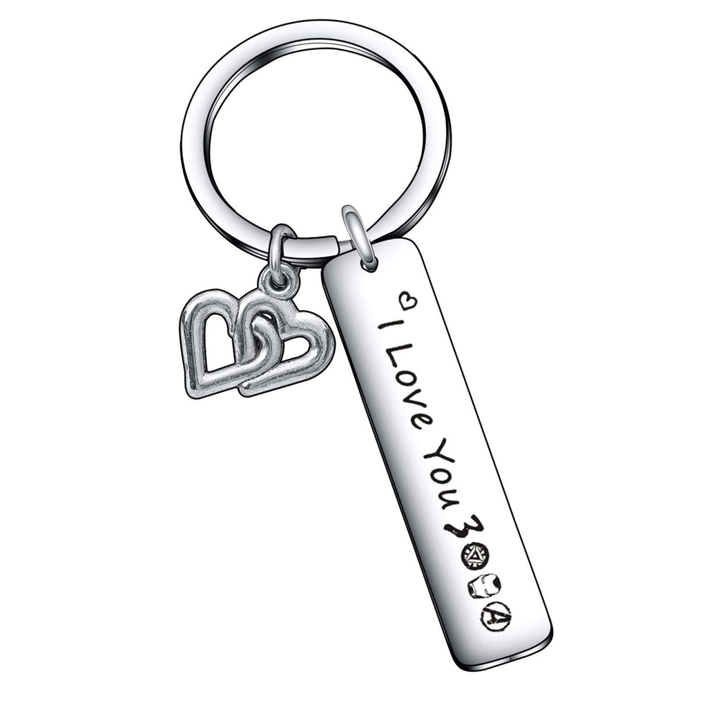 Boyfriend Gift Comic Movie Gift Daughter Keychain Father Gift Dad Keychain I Love You 3000 Jewelry for Dad Gift Daughter Gift Sister Gift Mom Gift I Love You 3000 Keychain (I Love You 3000 Keyring) I Love You 3000 Keyring - NewNest Australia