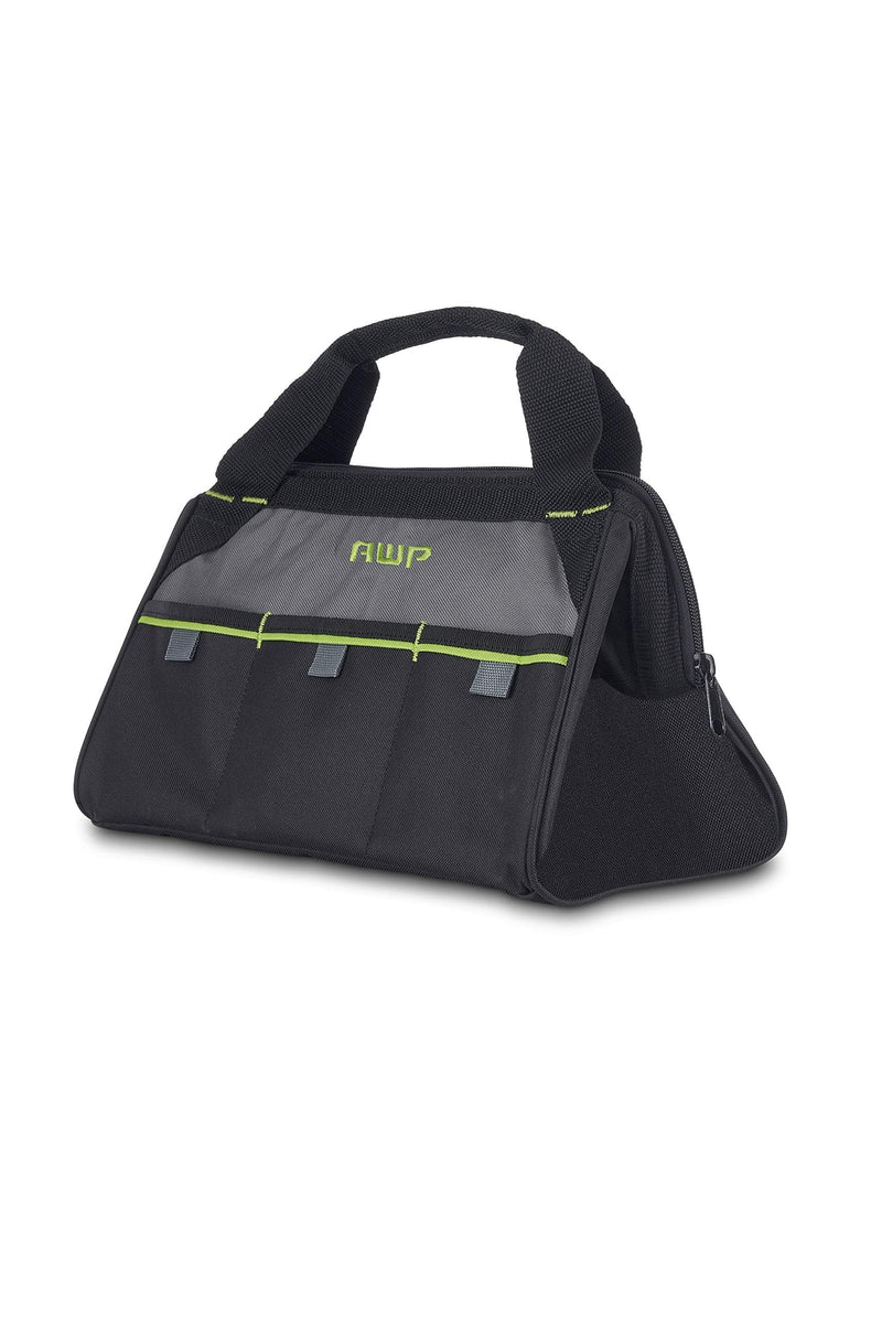 AWP 13-in Zippered Wide Opening Tool Bag | Exterior Pockets For Tool Organization , Black 13 Inch - NewNest Australia
