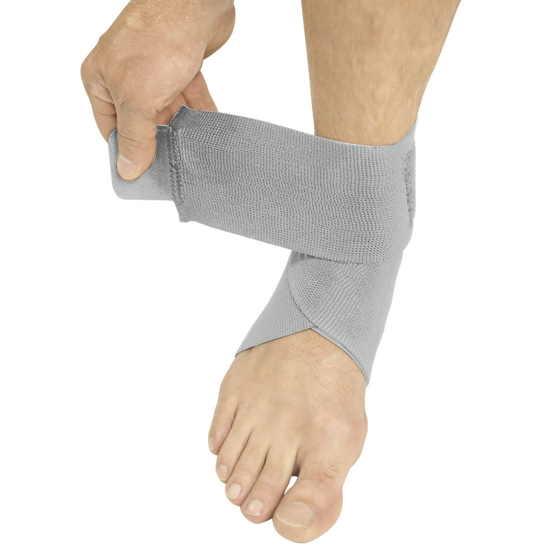 Vive Ankle Wrap - Strap Heel Brace Stabilizer For Sprained Foot - Breathable, Soft, Firm Compression Sport Sleeve For Swelling - Adjustable Nonslip Elastic Support For Tendonitis - For Women, Men Gray - NewNest Australia